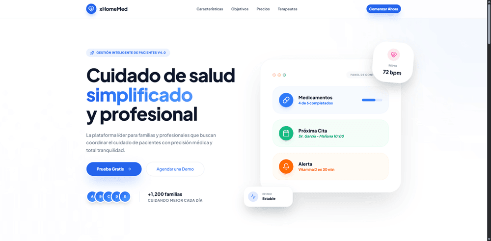 Captura de pantalla de xHomeMed